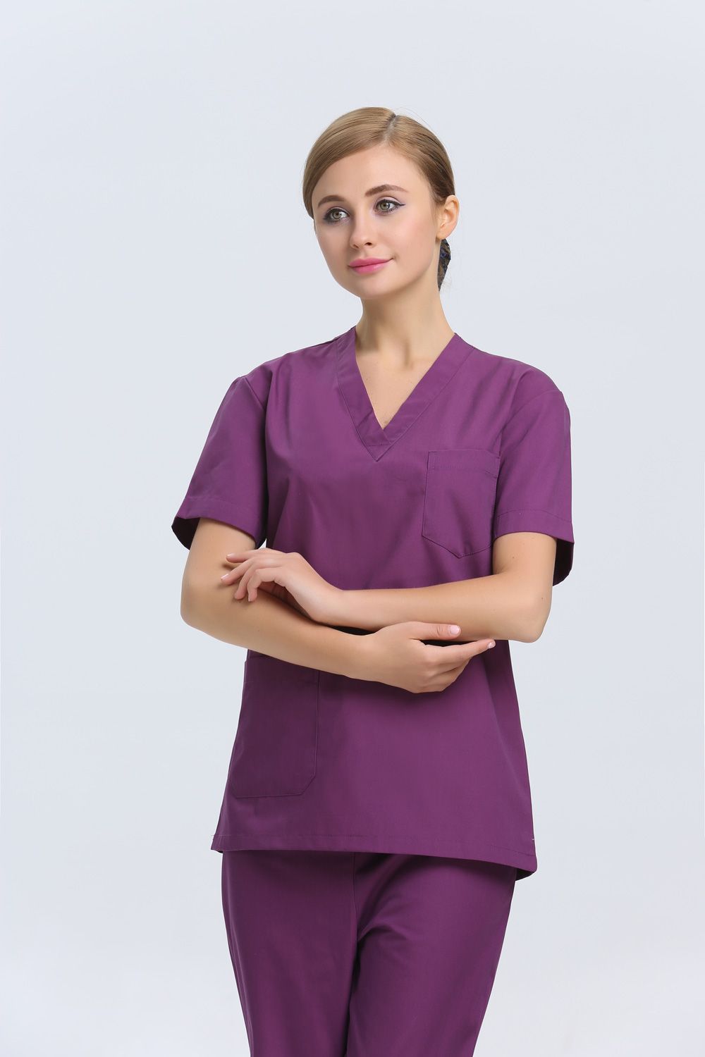 Best 2015 Oem Scrub Sets Medical Uniforms Women Scrubs Cotton Nurse