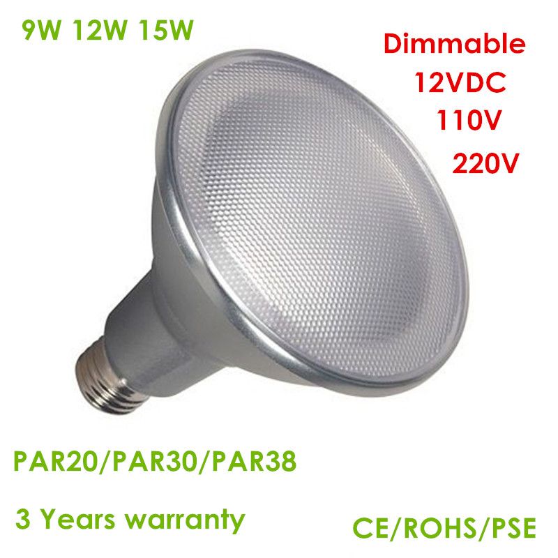 Top Quality LED Bulb Par20 Par30 Par38 LED Spot 9W 12W 15W E27 LED