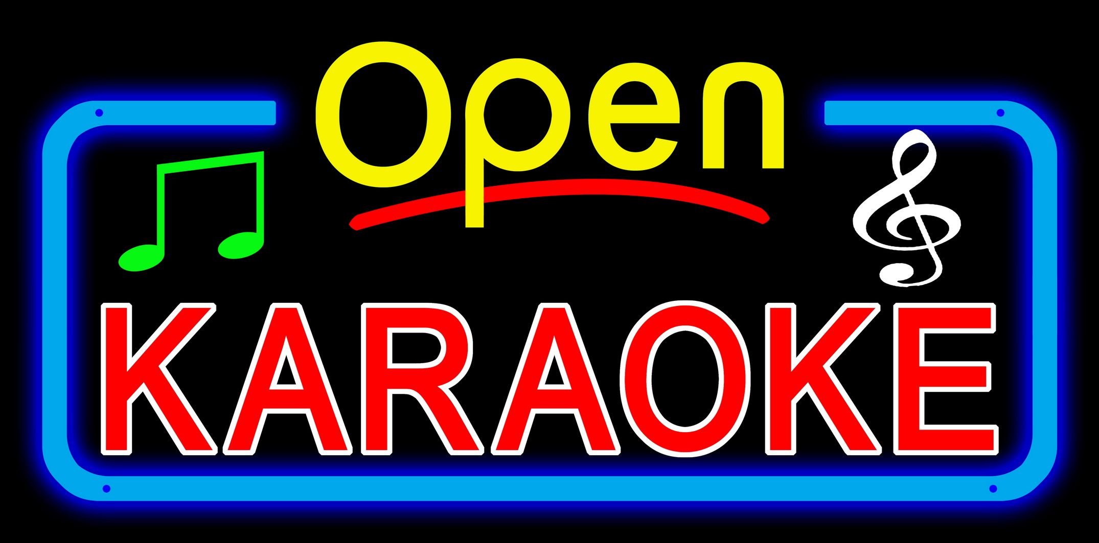 2016 New Arriving Customized LED Open Karaoke Signs Neon Lights Eye