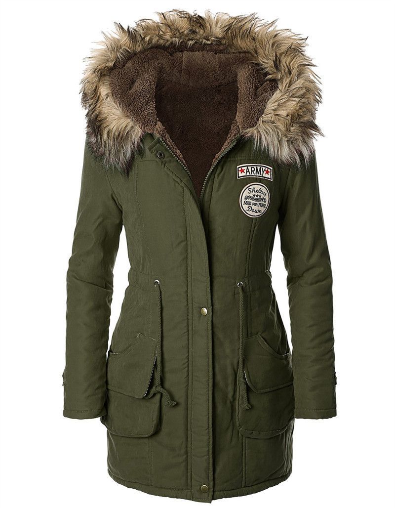 Discount Winter Coats Women Korean Style Faux Fur Fleece Lined