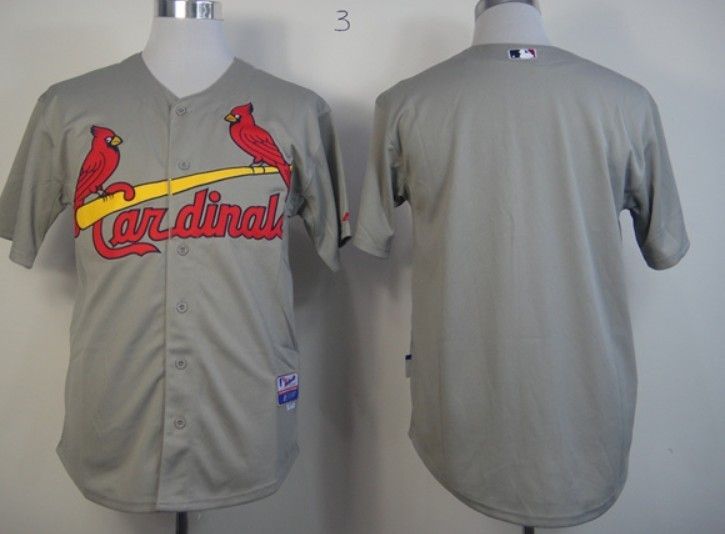 2017 St. Louis Cardinals Blank Grey Cool Base Jerseys 2014 New Arrival Mens Authentic Baseball