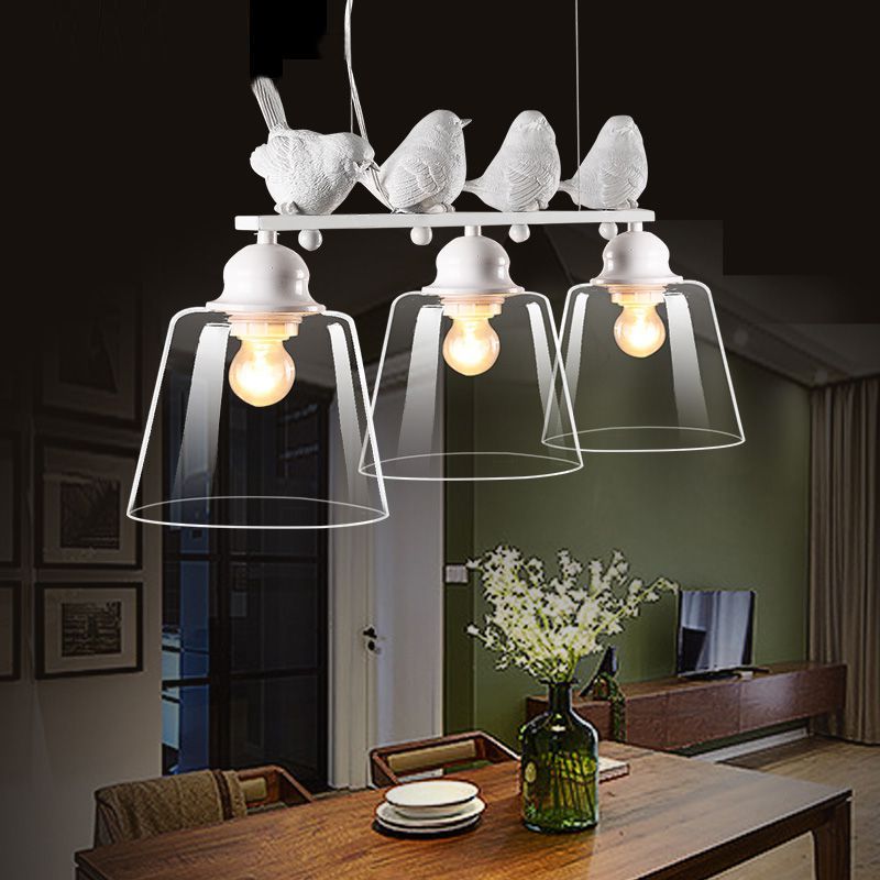 creative 3 lights birds restaurant pendant lamp nordic bird hanging light