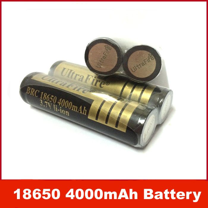 Brand New Protected Ultrafire 18650 4000mah 3.7v Rechargeable Battery
