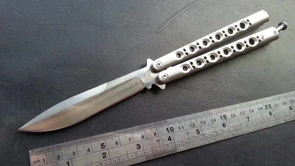 Theone Bm42 Butterfly Knife /Balisong Knife/Titanium Handle/440c Blade