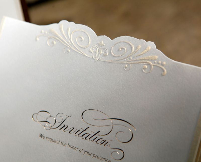 Handmade personalized wedding invitations