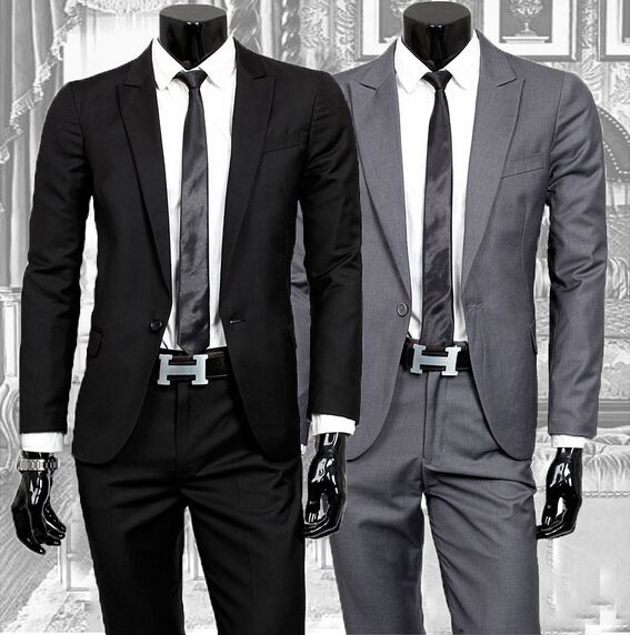 mens two piece casual suits