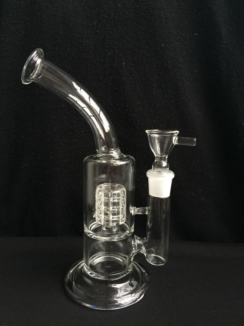 2017 24cm Water Glass Bong Smoking Pipe With Birdcage Percolator Glass Water Pipes For