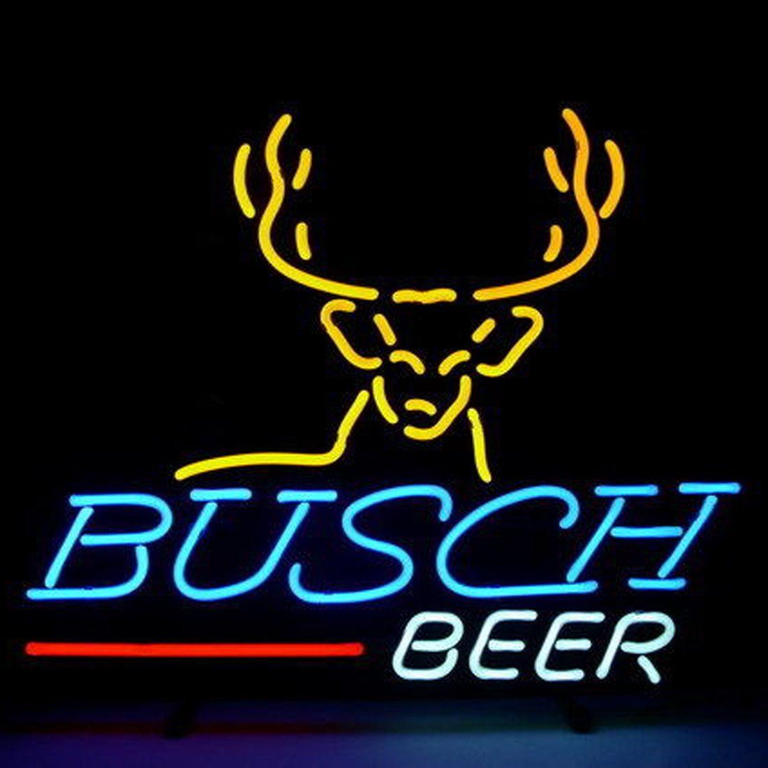 2017 17x14 Busch Beer Real Glass Neon Bar sign