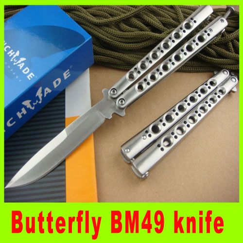 High Quality Butterfly Bm49 Balisong Knife Titanium Butterfly Bm 42