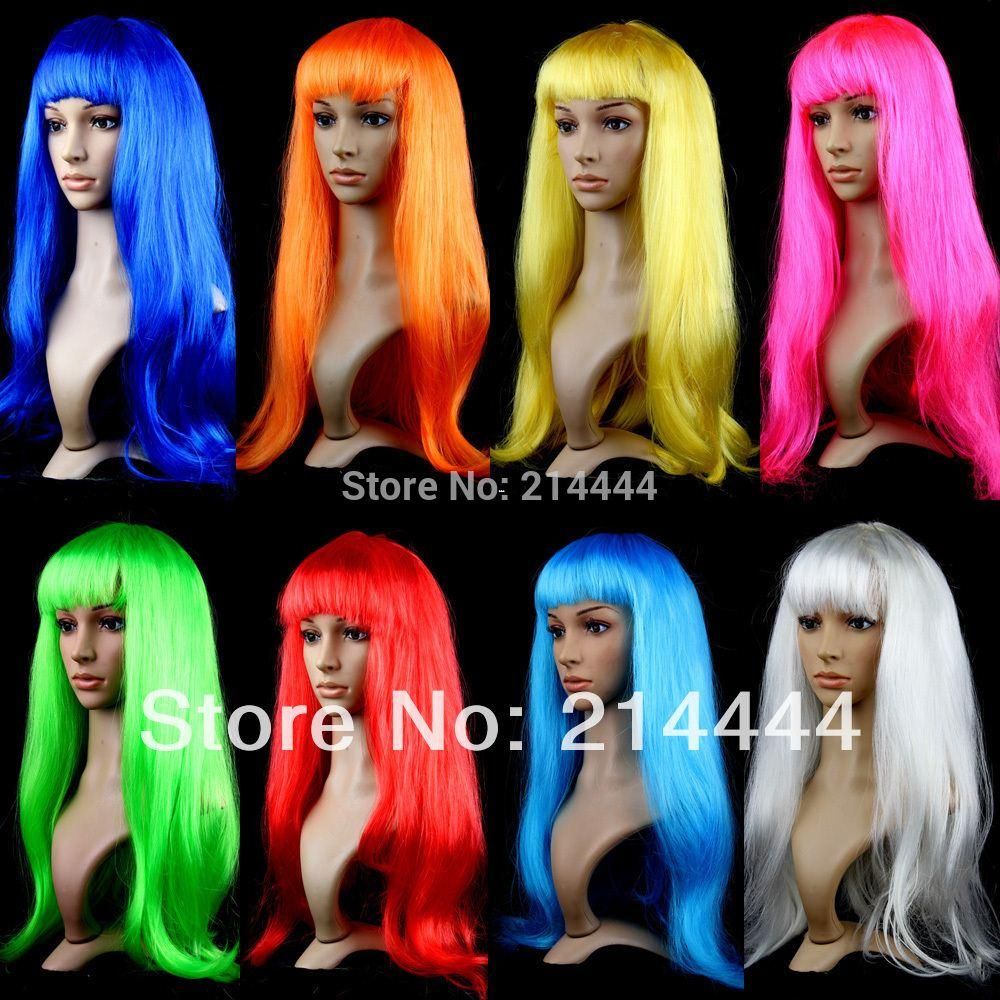 Anime Cosplay Wigs Hot Sale Multicolor Cheap Synthetic Hair Wig Cosplay