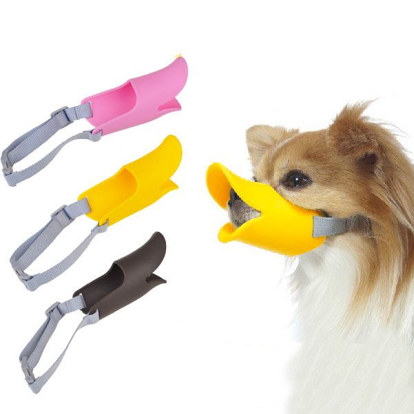 2017 Small Dogs Duck Mouth Muzzle Funny Dog Mouth Cover Anti Bite