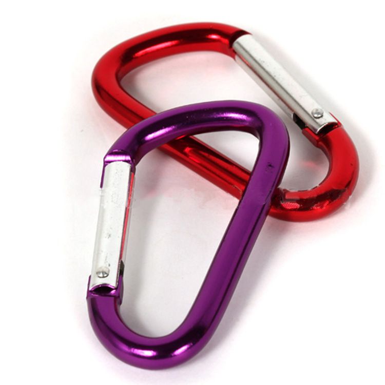 Type D Aluminum Carabiner Clip Climbing Buckle Outdoor Camping Keys