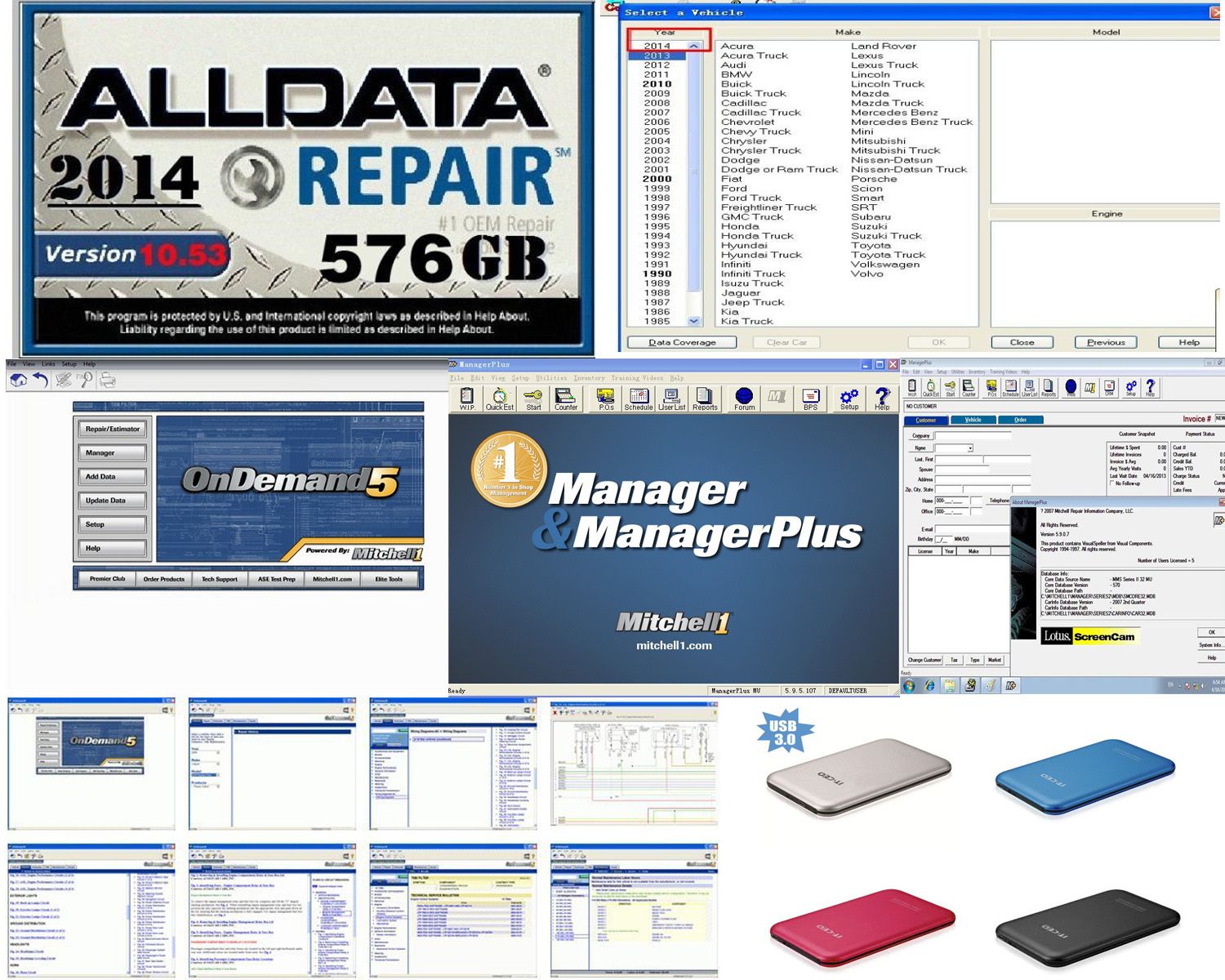 Alldata Repair Software Alldata 10.53+Mitchell Ondemand Software