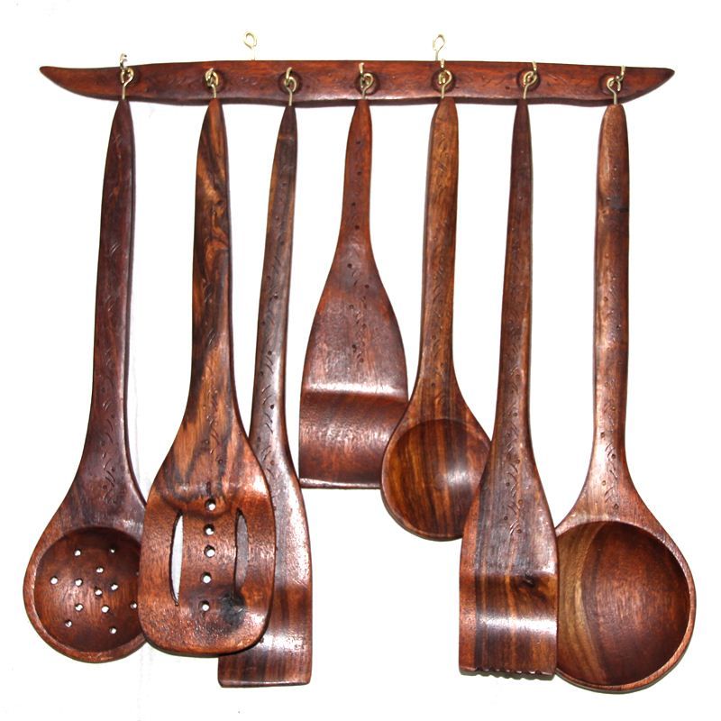 2018 Kitchen Utensils Pakistan Carving Wooden Spoon Tableware Kitchen