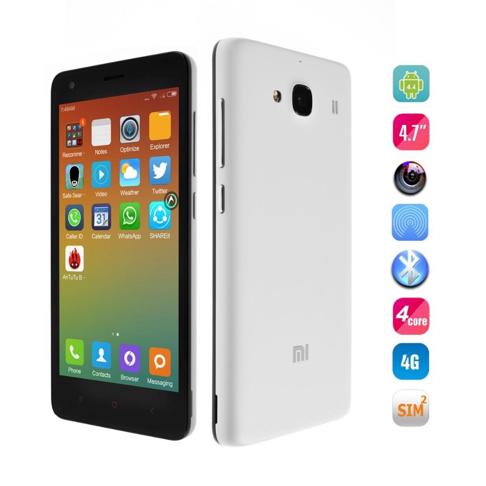Original Xiaomi Redmi 2 Cell Phone Red Rice 2 M2 Ma150 4g Lte Dual Sim ...
