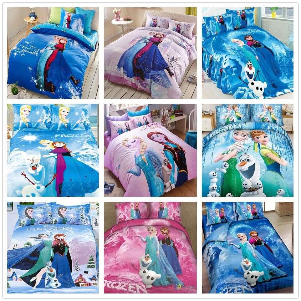 Brand New Cotton Frozen Bedding Set Alsa Anna Single Twin Full Queen