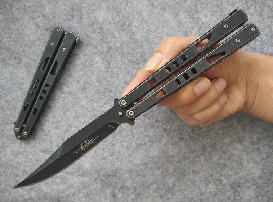 Microtech Tachyon Ii Balisong Butterfly Knives 3cr13m Steel Plain Bowie