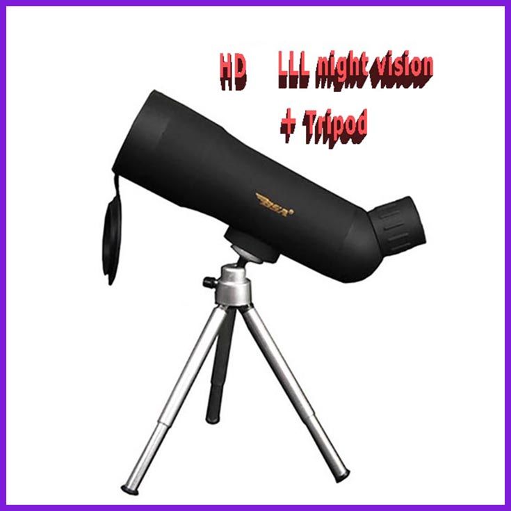 Bsa 20x50 Straight Pocket Telescope / Hd Lll Night Vision High