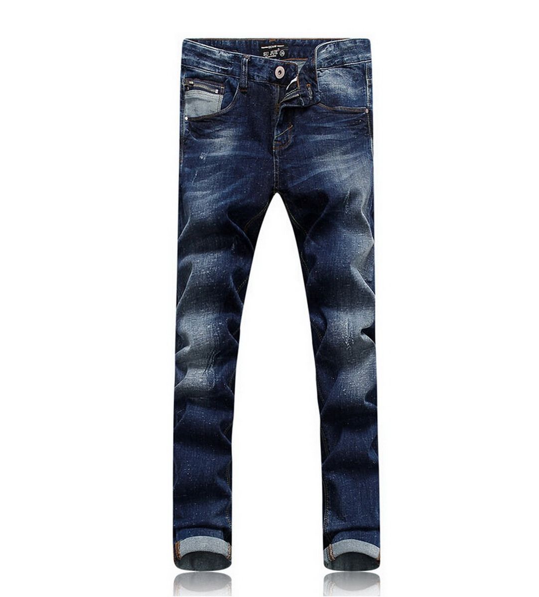 ... Fashion Applique Trousers Low Waist Elastic Jeans Casual Skinny Pants