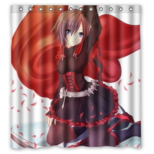 Curtains Ideas buy bathroom curtains online : RWBY Ruby Rose Custom Design Waterproof Shower Curtain Bathroom ...