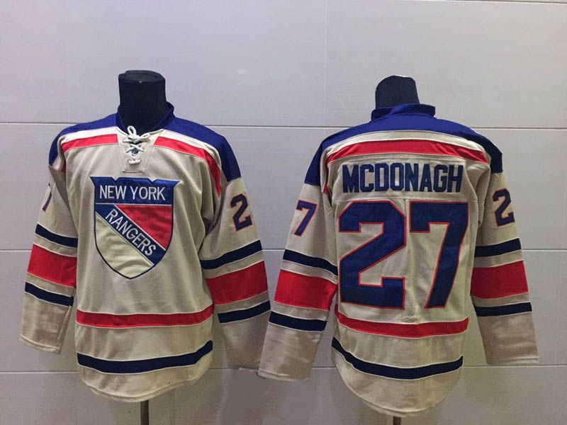 2017 Cheap New York Rangers 27 Ryan Mcdonagh Cream Hockey Jersey