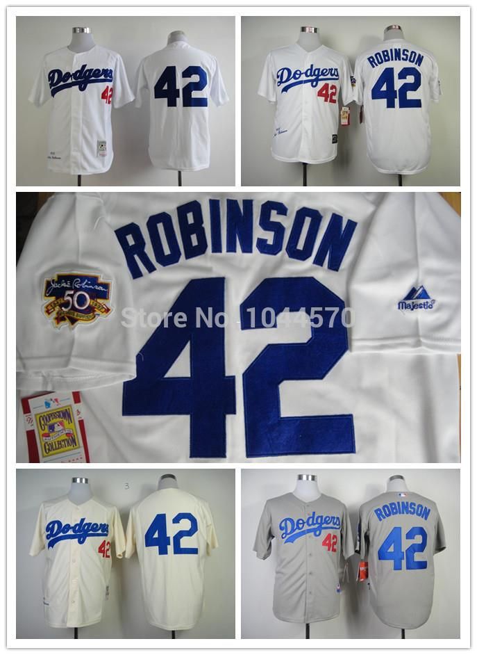 2017 30 Teams Men'S Brooklyn Authentic Los Angeles Dodgers 42 Jackie