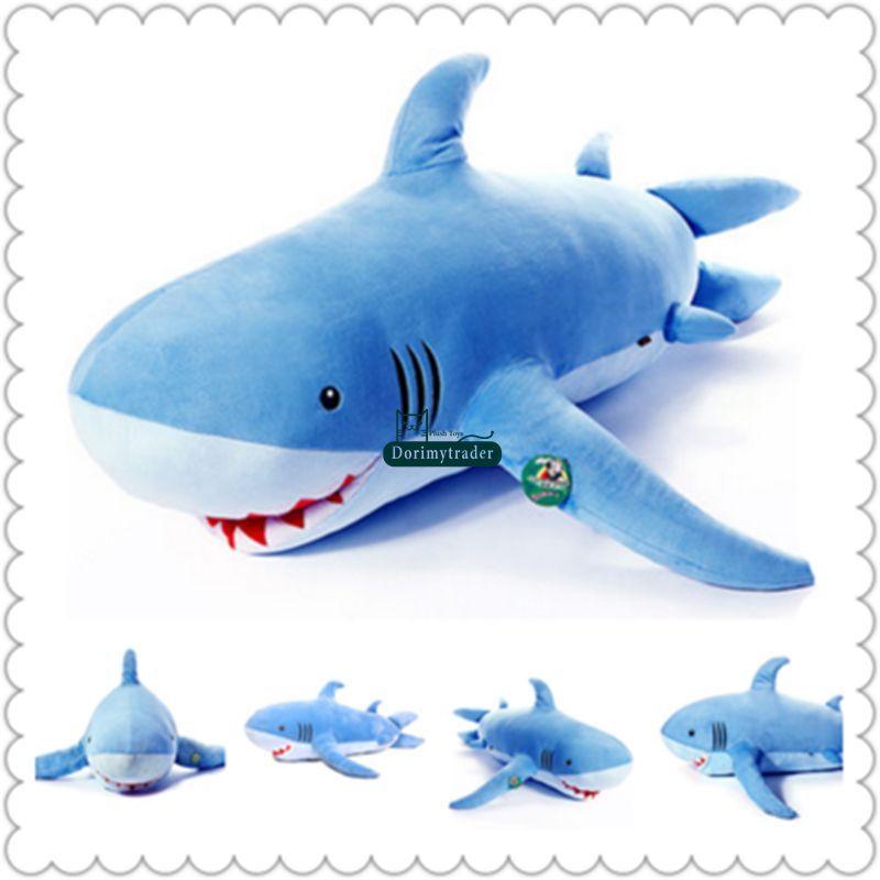 Giant Stuffed Shark dorimytrader 55'' / 140cm large stuffed soft animal shark doll Giant Stuffed Shark dorimytrader 55'' / 140cm large stuffed soft animal shark doll