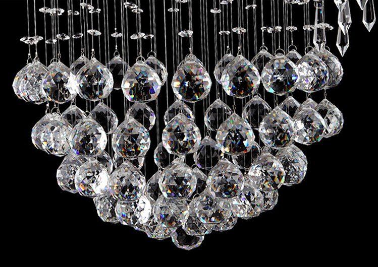 Decorativo de cristal de techo de cristal de la lámpara espiral ... Lamparas modernas de techo espiral