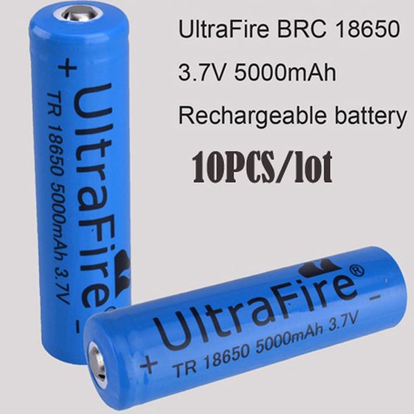 Ultrafire Tr 18650 3.7v 5000mah Blue Rechargeable Li Ion Lithium