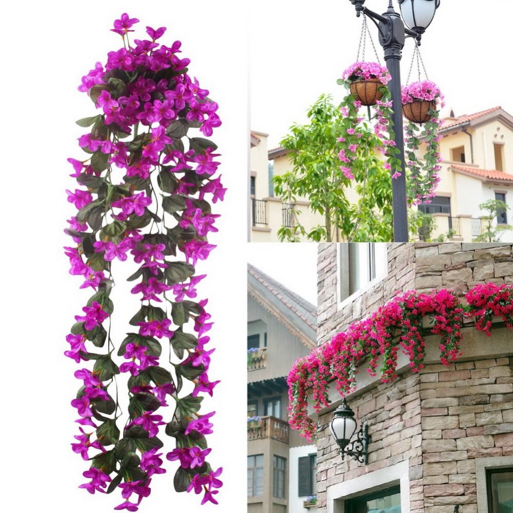 Online Cheap Artificial Lifelike Silk Orchid Artificial Flower Garland