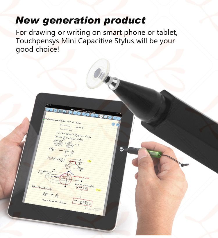 2017 Hot !!! Mini Capacitive Stylus Passive Stylus With Silicon Pad 2