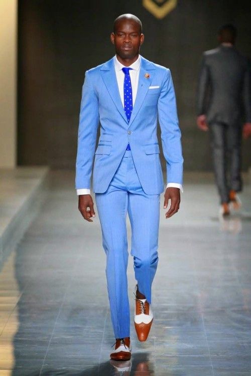 Summer Blue Linen Suits Notched Lapel Men Wedding Suits Grooms Tuxedos