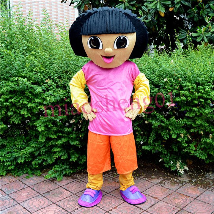 Brand New Explorer Dora Mascot Costume Adult Character Dora Mascot
