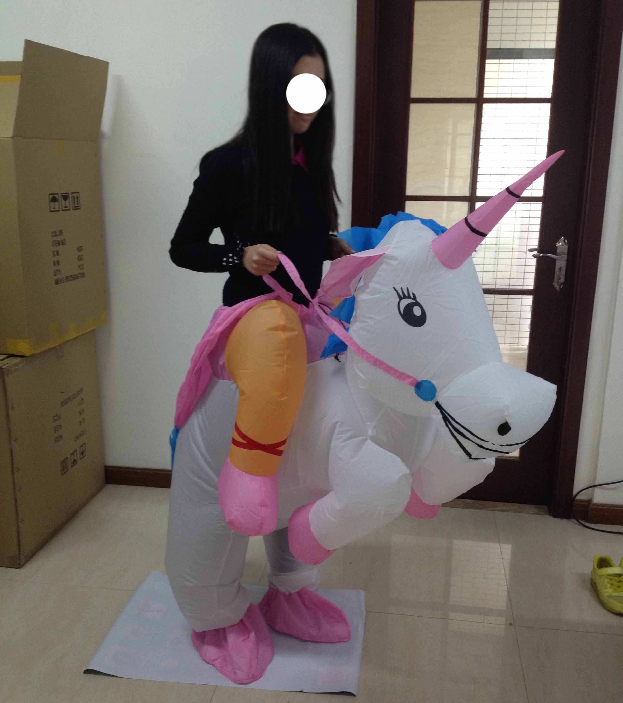 Unisex One Size Fit All Adult Inflatable Unicorn Costume ...