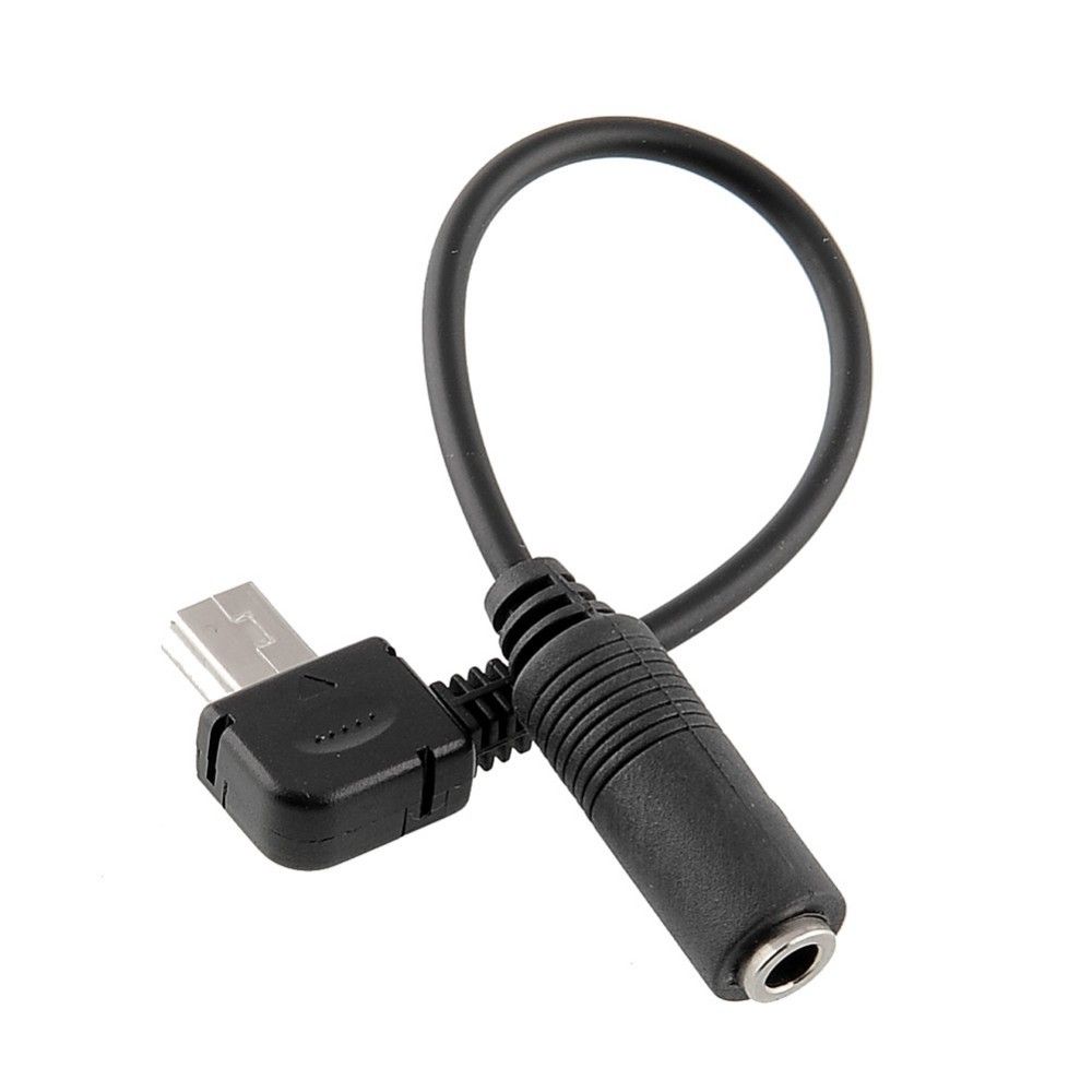 Mini USB to 3.5mm Gopro Microphone Adapter External Mic Transfer Cable