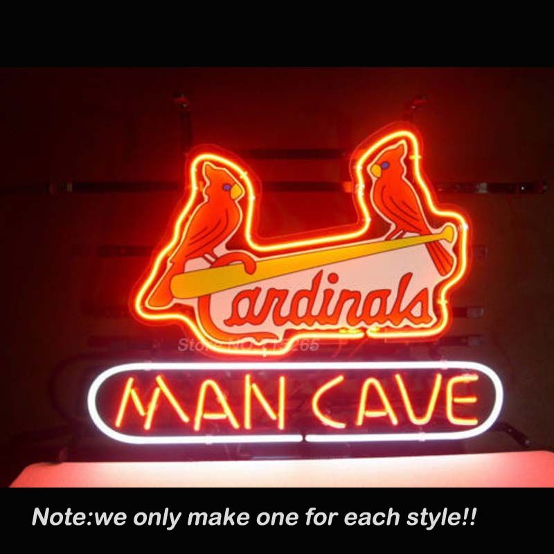 Best St Louis Cardinals Man Cave Neon Sign Recreation Room