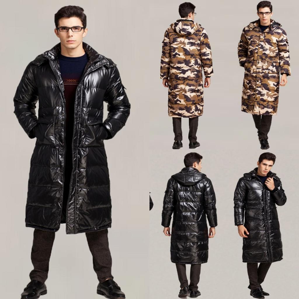 2017 Best Selling Mens Down Parka Fur Collar Winter Thick White Duck