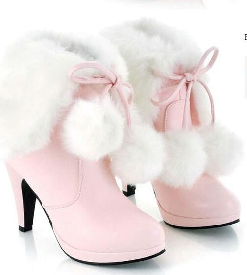 White Fur Platform Shoes White Fur Platform Shoes