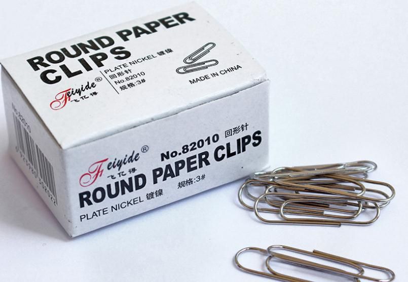 2017 Paper Clips Nickel Plating Meander Needle 28 Mm Box, Paper Clip
