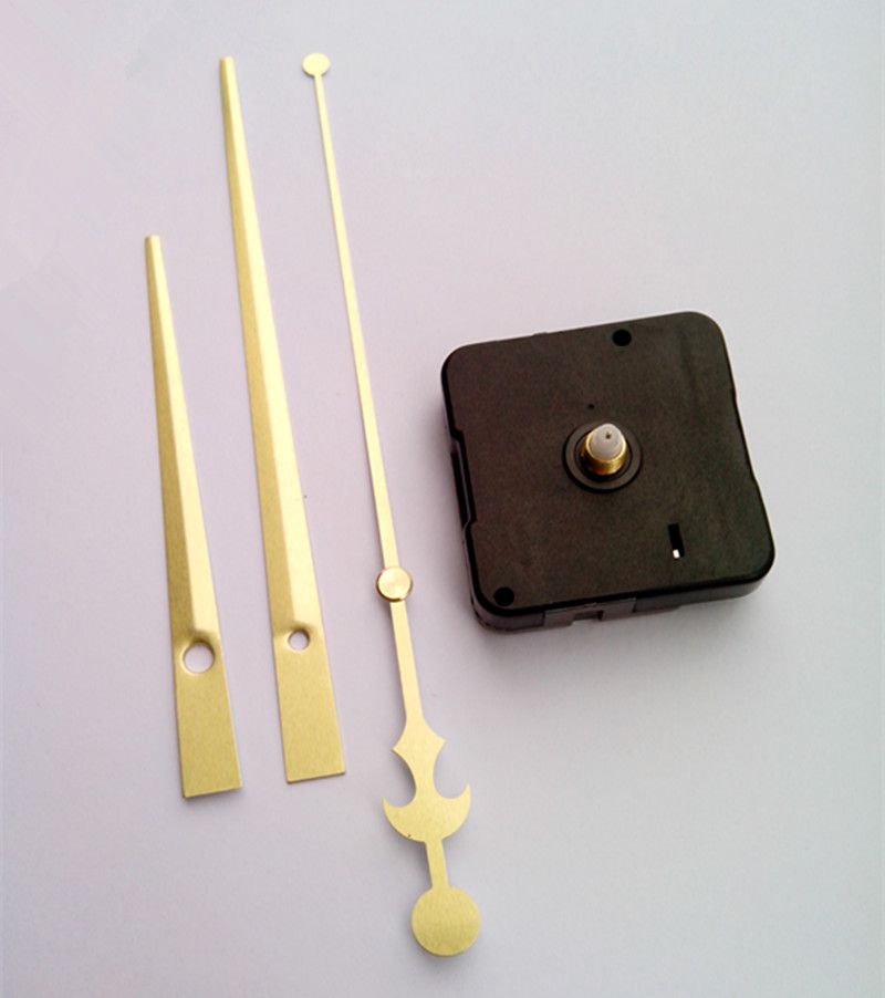 2017 Quartz Clock Movement Kit With Big Gold Hands From