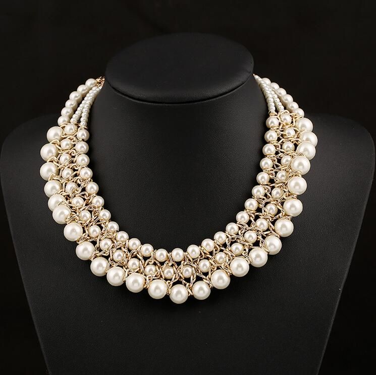 Best Wholesale Pearl Necklace 45cm Luxury Beaded Wedding Necklace For