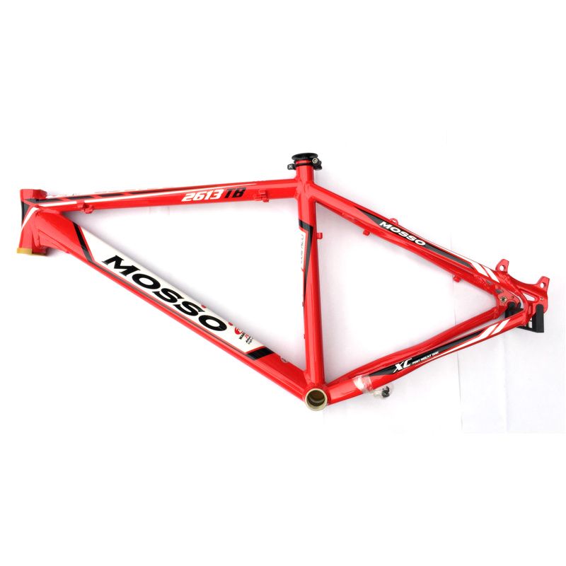 Custom Bicycle Frames 17 Inch Aluminum Alloy Bike Frame Red&White