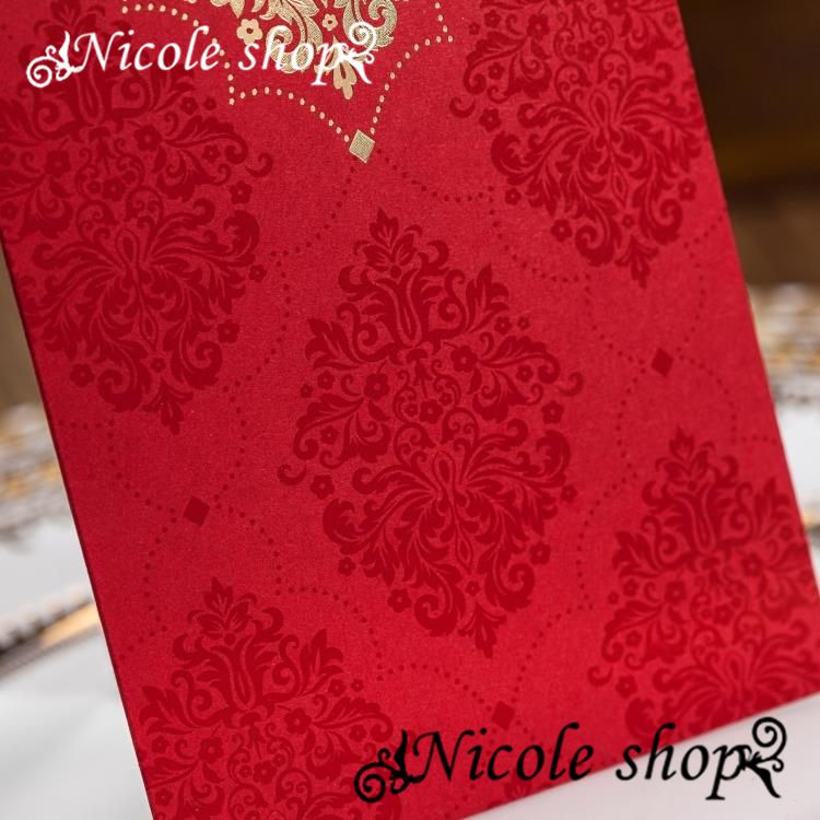 Red envelopes for wedding invitations