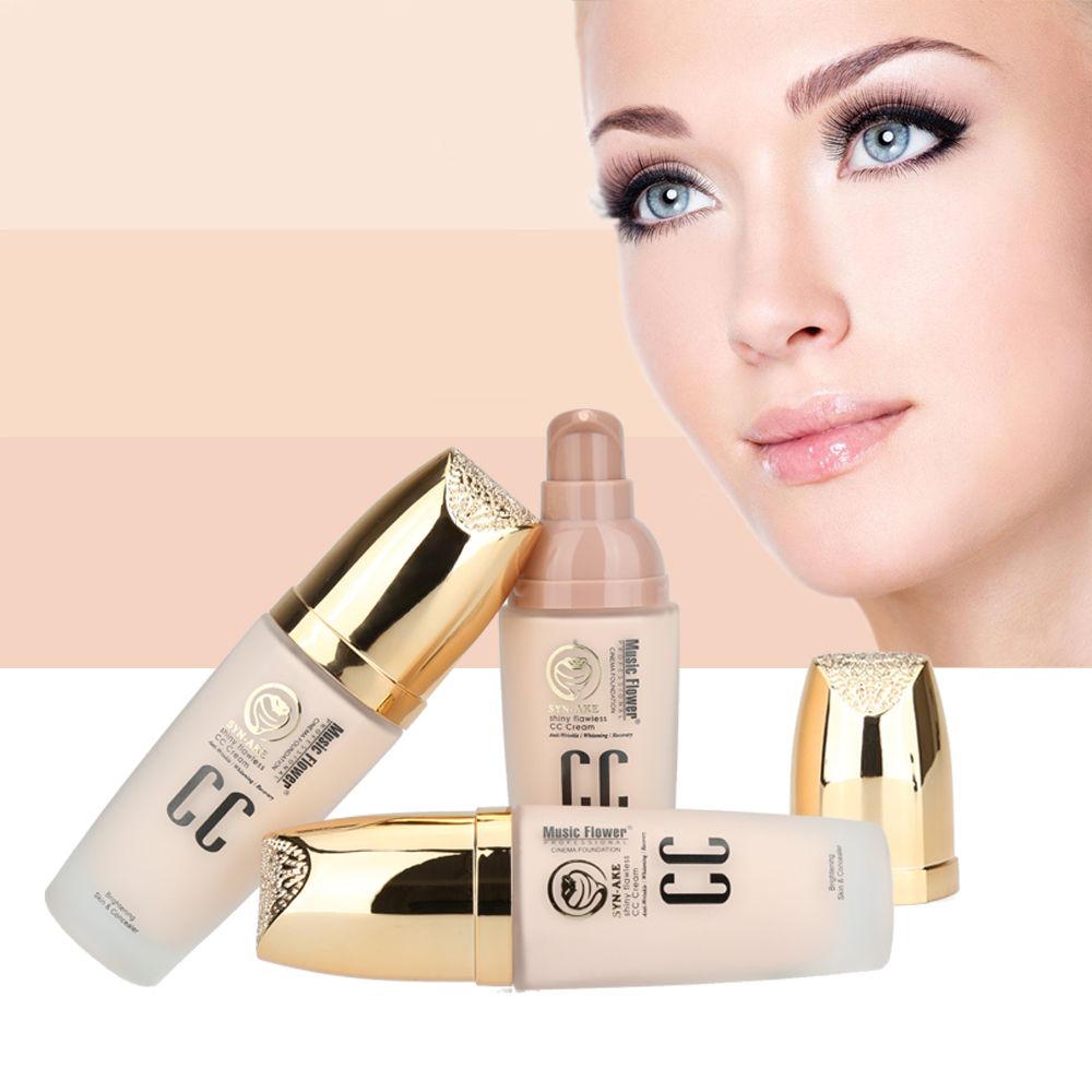 Professional Foundation Shiny Flawless Skin Whitening Cc Cream Liquid