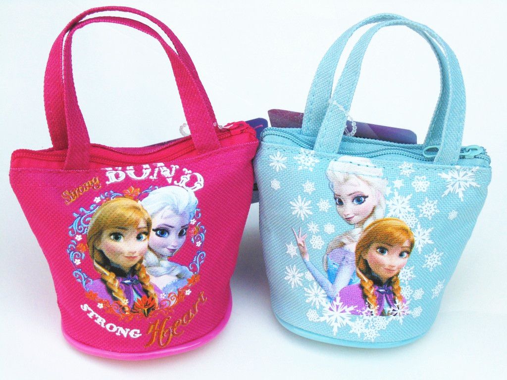 2017 Newest Frozen Girls Wllet Purse Elsa Anna Printed Cosmetic Bag