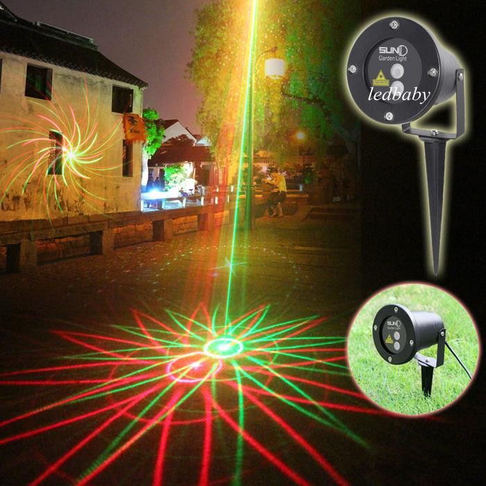 SUNY New 2016 Waterproof Garden Laser Lights 8 in 1 Sky Star Outdoor