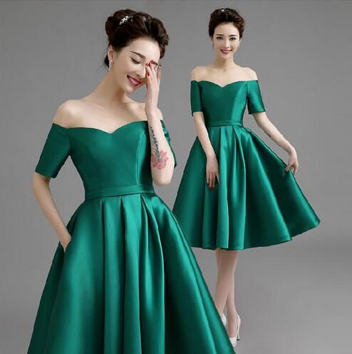emerald green dress cocktail