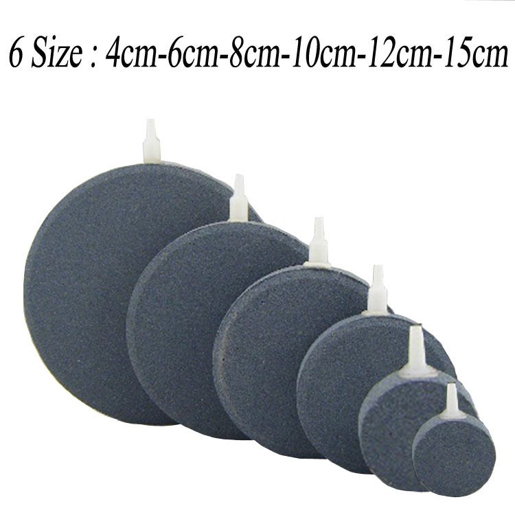 6 Size Aquarium Fish Tank Air Stone Filter Air Bubble Round Air Stone