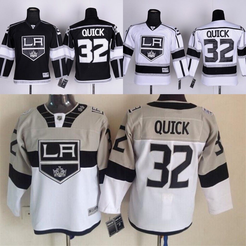 2017 Youth La Los Angeles Kings 32 Jonathan Quick Kids Ice Hockey