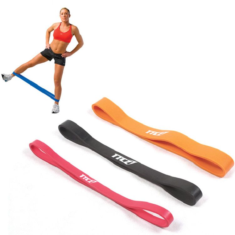 ful Resistance Belt Natural Rubber 13 80lb Fitness Band Gym Exercise